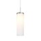 Besa Lighting Friz Cord Pendant, Opal Glossy, Satin Nickel Finish, 1x9W LED 1JT-FRIZOG-LED-SN - alternate 1